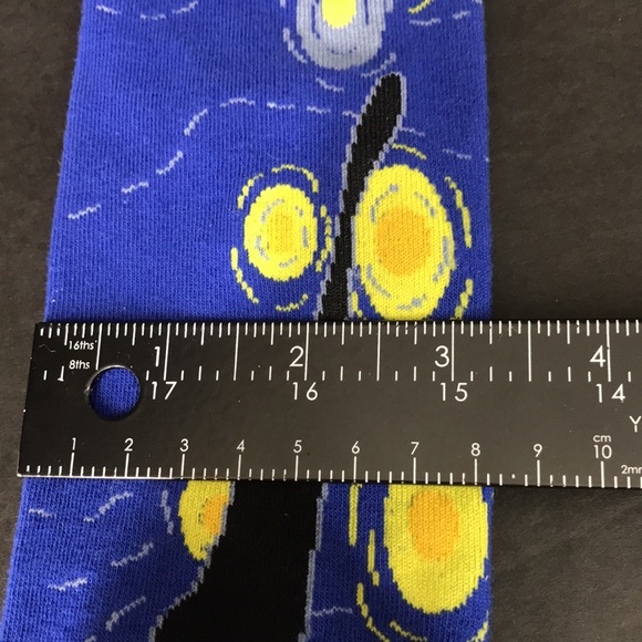 NWT Sock It To Me knee high socks Fine Art Series Vincent Van Gogh Starry Night - Picture 12 of 13